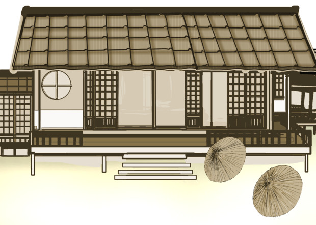 江戸時代風　建物