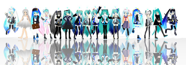 【MMDポーズ配布】集まれ！あにまさ式Miku！