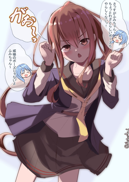 ふみちゃんにあざとめのポーズをしてもらう