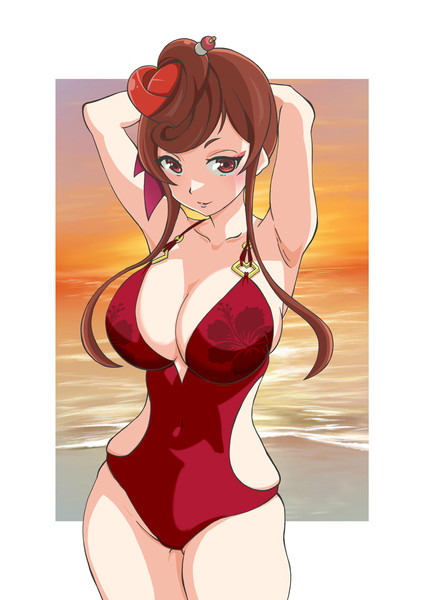 残暑見舞い姐さん