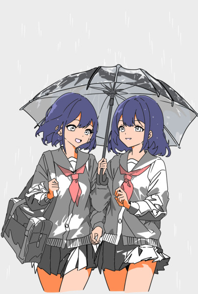 雨の日の双子