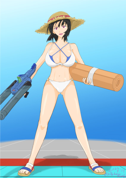 水鉄砲(おもちゃ)にすればなんでも持たせられるのでは？