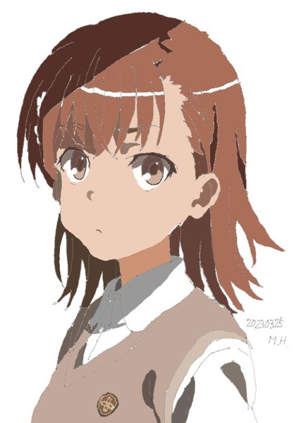 御坂 美琴（とある科学の超電磁砲）2023.3.25描画2023.9.22投稿