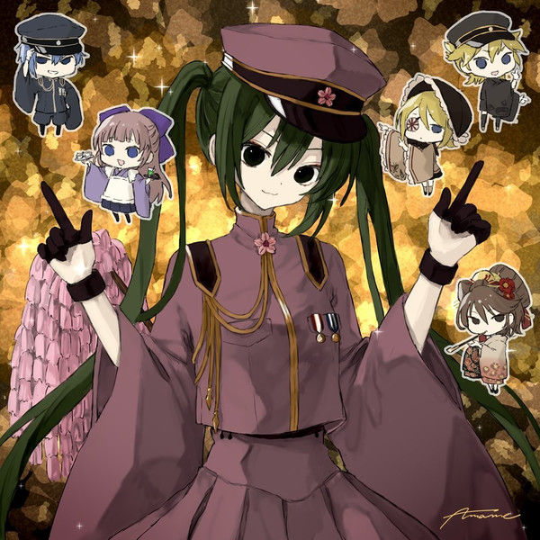 巡音流歌 千本桜 額装イラスト アパレル】千本桜公式コスプレ用衣装・ウィッグ「ACOS」より発売