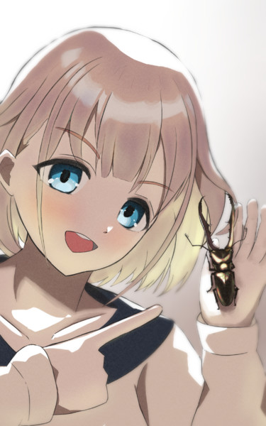 メタリフェルホソアカクワガタっす！ / ヤヴカラヴォー さんのイラスト ニコニコ静画 (イラスト)