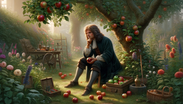 ニュートンと林檎