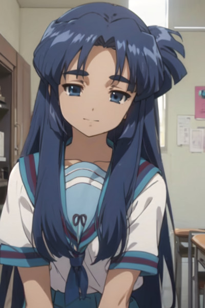 AIに描かせた朝倉涼子と相沢千鶴を混ぜたキャラ