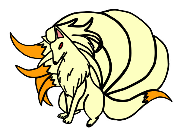 キュウコン_Inkscape塗り