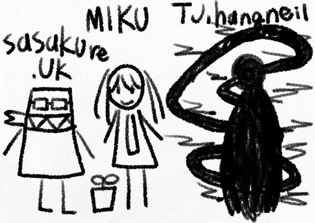 ホラー映画の子供が描いた落書きTJ.hangneil / 当田/PicoKnot