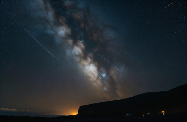 ふたご座流星群をイメージ / 流石の編隊 さんのイラスト ニコニコ静画 (イラスト)