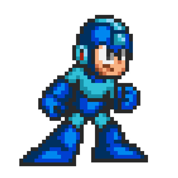ドット絵 800xp「ロックマン」RM7 SFC TYPE-7 / zuki ROCKMAN改