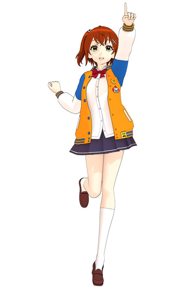 電音部MMD】日高零奈【モデル配布】 / ここせ さんのイラスト