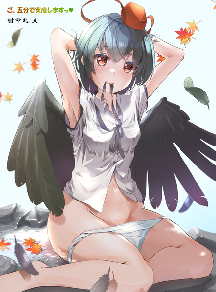 天狗の身支度（射命丸文）