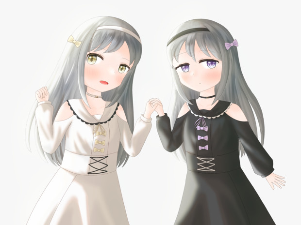 白と黒 / かぜつた さんのイラスト ニコニコ静画 (イラスト)