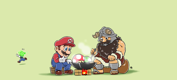 ヒゲとキノコ
