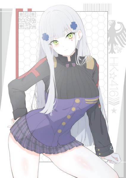 Sの字ポーズ。GFL:HK416