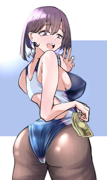 ２次元　競泳水着 競泳水着＋タイツ２ / (°…°) さんのイラスト - ニコニコ静画(イラスト)