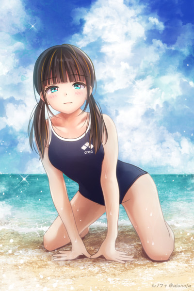 スクール水着の女の子