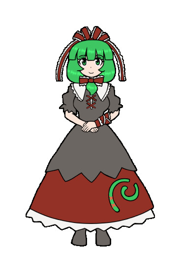427 鍵山雛【東方Project 立ち絵素材 透過GIF】 / 二ノ瀬泰徳