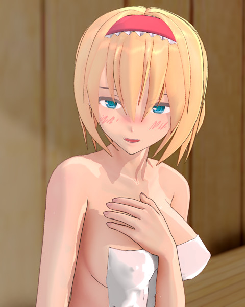 サウナに入るアリスさん3