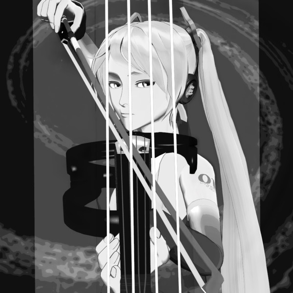 【MMDジャケットアート杯】 突弦変異 KFM式ミクさん / たらをうにを さんのイラスト ニコニコ静画 (イラスト)