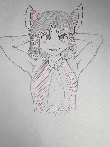 姉のポーズを真似るbnkrg