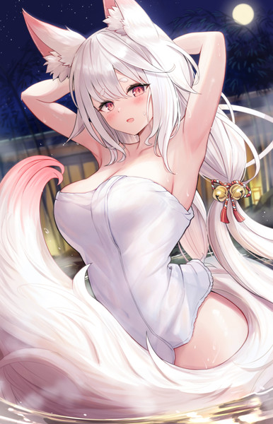 温泉白もふちゃん
