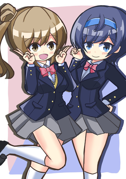 ブレザーささらちゃんとつづみちゃん