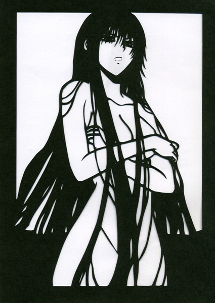 切り絵 はごろも狐 裸 切り絵ケーキ さんのイラスト ニコニコ静画 イラスト