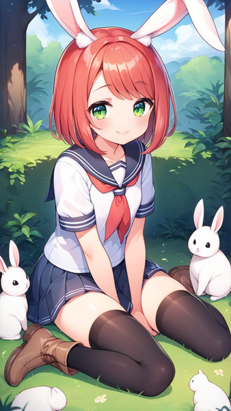 ウサギの女の子「ウェンディちゃん」　※AIバージョン