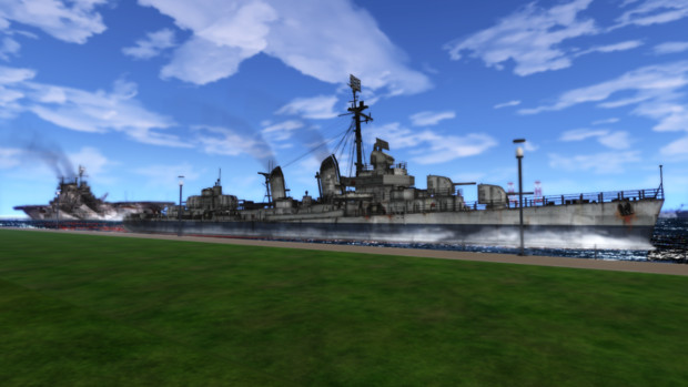 【MMD艦これ】オフ日にレンジャーさんとアメリカ艦のハッピーシンセサイザ：静止画２