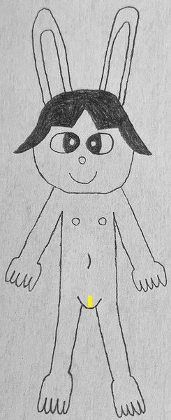 ウサギの女の子「ウェンディちゃん」　※全裸バージョン