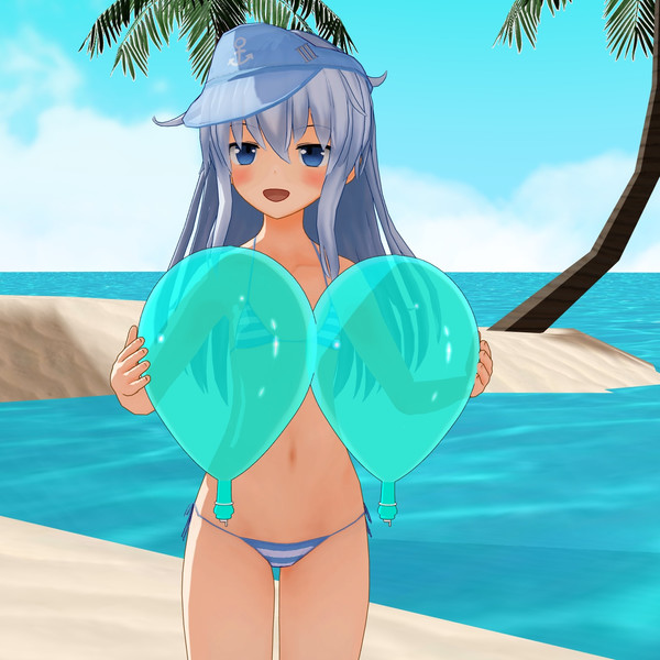 響さんと風船
