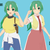 MMDモデル配布】園崎魅音【ひぐらしのなく頃に】 / onli5号 さん