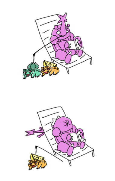 ヘラクロスとレモンダネ / ジョニー さんのイラスト ニコニコ静画 (イラスト)