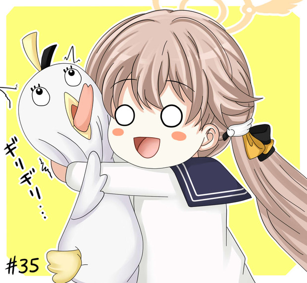 ブルアカ一日一描♯35　阿慈谷ヒフミ⑤