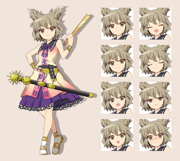 豊聡耳神子 立ち絵素材 / 4riON さんのイラスト - ニコニコ静画