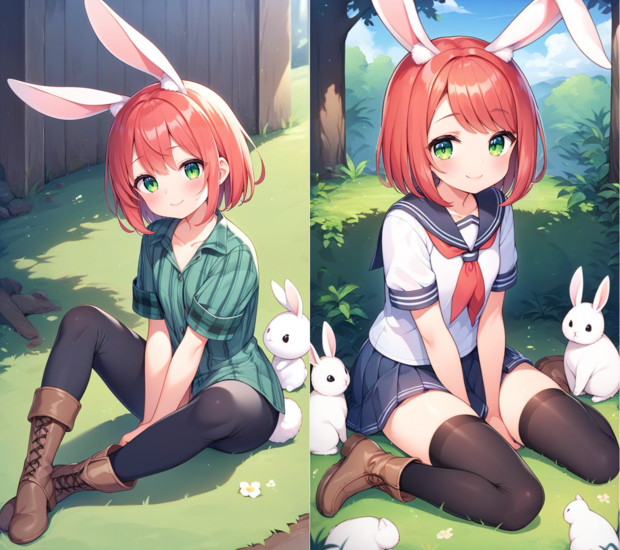 ウサギの女の子「ウェンディちゃん」　※AIバージョン