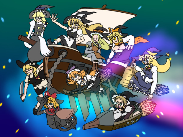 魔女の星帆船
