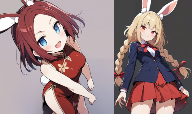 ウェンディちゃん（チャイナドレスバージョン）＆パシフィカちゃん