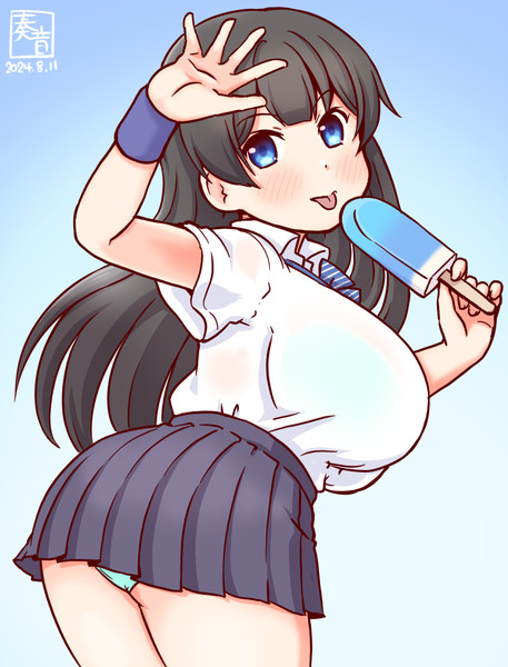 わんどろブラウス制服のあがのん
