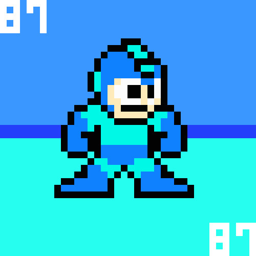 ドット絵「ロックマンC87」FC 500xp