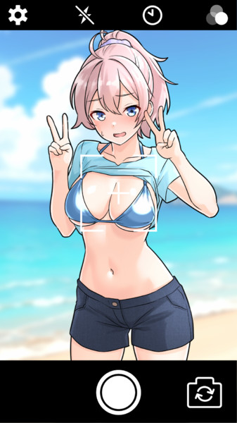 撮影されビキニ青葉