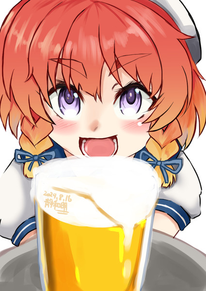 祝！ニコニコ復活！！労いビールだよ！択捉ちゃん！！