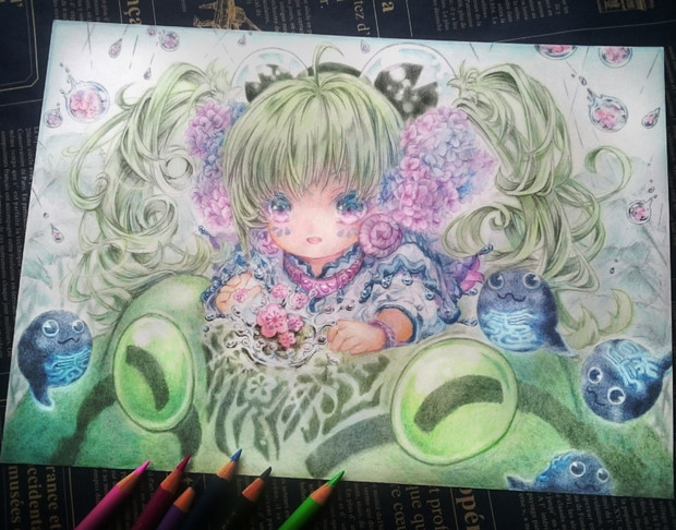 梅雨呼ぶ蝦蟇おやびんと雨属性のお玉杓子たち