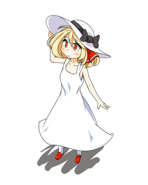 白ワンピ