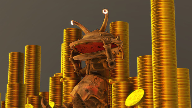 [MMD] コイン怪獣 カネゴン