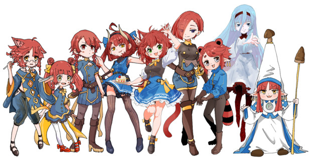執政官ちゃんファミリーの立ち絵増えたよ