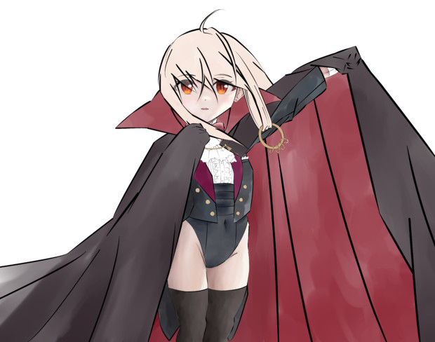 エロタードが板についてきた吸血鬼の加奈ちゃん