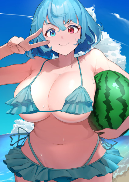 スイカが三つ
